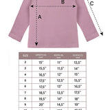 Lilax Girls' Basic Long Sleeve Round Neck Cotton T-Shirt