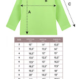 Lilax Girls' Basic Long Sleeve Round Neck Cotton T-Shirt