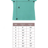 Girls' Basic Short Puff Sleeve Round Neck Cotton T-Shirt