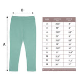 Little Girls Basic Solid Full Length Cotton Soft Legging