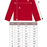Girls' Basic Long Sleeve Turtleneck Cotton T-Shirt