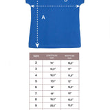 Girls' Basic Short Puff Sleeve Round Neck Cotton T-Shirt