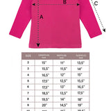 Lilax Girls' Basic Long Sleeve Round Neck Cotton T-Shirt