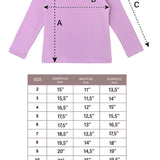 Lilax Girls' Basic Long Sleeve Round Neck Cotton T-Shirt