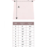 Girls' Basic Short Puff Sleeve Round Neck Cotton T-Shirt