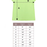 Girls' Basic Short Puff Sleeve Round Neck Cotton T-Shirt