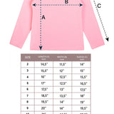 Girls' Basic Mock Turtleneck Long Sleeve Cotton Solid T-Shirt