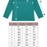 Lilax Girls' Basic Long Sleeve Round Neck Cotton T-Shirt