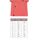 Girls' Basic Short Puff Sleeve Round Neck Cotton T-Shirt