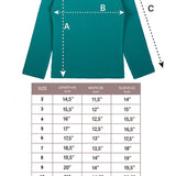 Girls' Basic Mock Turtleneck Long Sleeve Cotton Solid T-Shirt