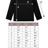Girls' Basic Mock Turtleneck Long Sleeve Cotton Solid T-Shirt