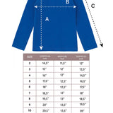 Girls' Basic Long Sleeve Turtleneck Cotton T-Shirt