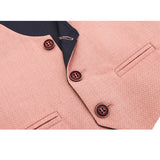 Boys Formal Suit 4 Piece Vest, Pants and Tie Dresswear Suit Set