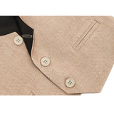 Boys Formal Suit 4 Piece Vest, Pants and Tie Dresswear Suit Set