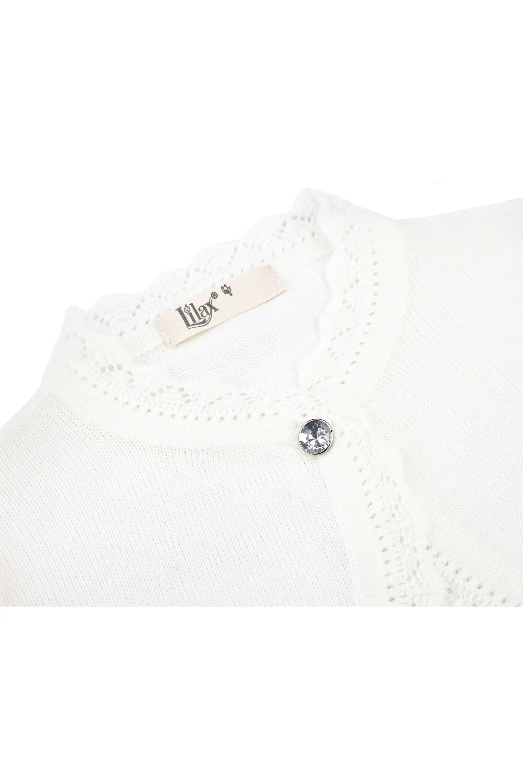 Baby Girls' Bolero Shrug Knit Long Sleeve Button Closure Cardigan LILAX