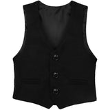 Boys Formal Suit 4 Piece Vest, Pants and Tie Dresswear Suit Set