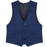 Boys Formal Suit 4 Piece Vest, Pants and Tie Dresswear Suit Set