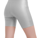 Lilax Girls Athletic Shorts with Pocket High Waisted Biker Shorts for Dance Yoga Gymnastics