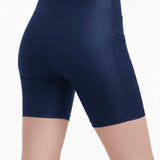 Lilax Girls Athletic Shorts with Pocket High Waisted Biker Shorts for Dance Yoga Gymnastics