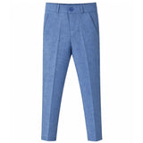 Boys Formal Suit 4 Piece Vest, Pants and Tie Dresswear Suit Set