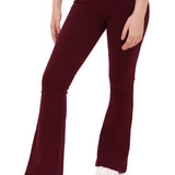 Girls Flare Leggings Dance Bottoms High Waisted Bootcut Yoga Pants