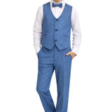 Boys Formal Suit 4 Piece Vest, Pants and Tie Dresswear Suit Set