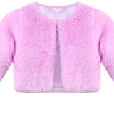 Girls' Bolero Cozy Faux Fur Jacket Shrug
