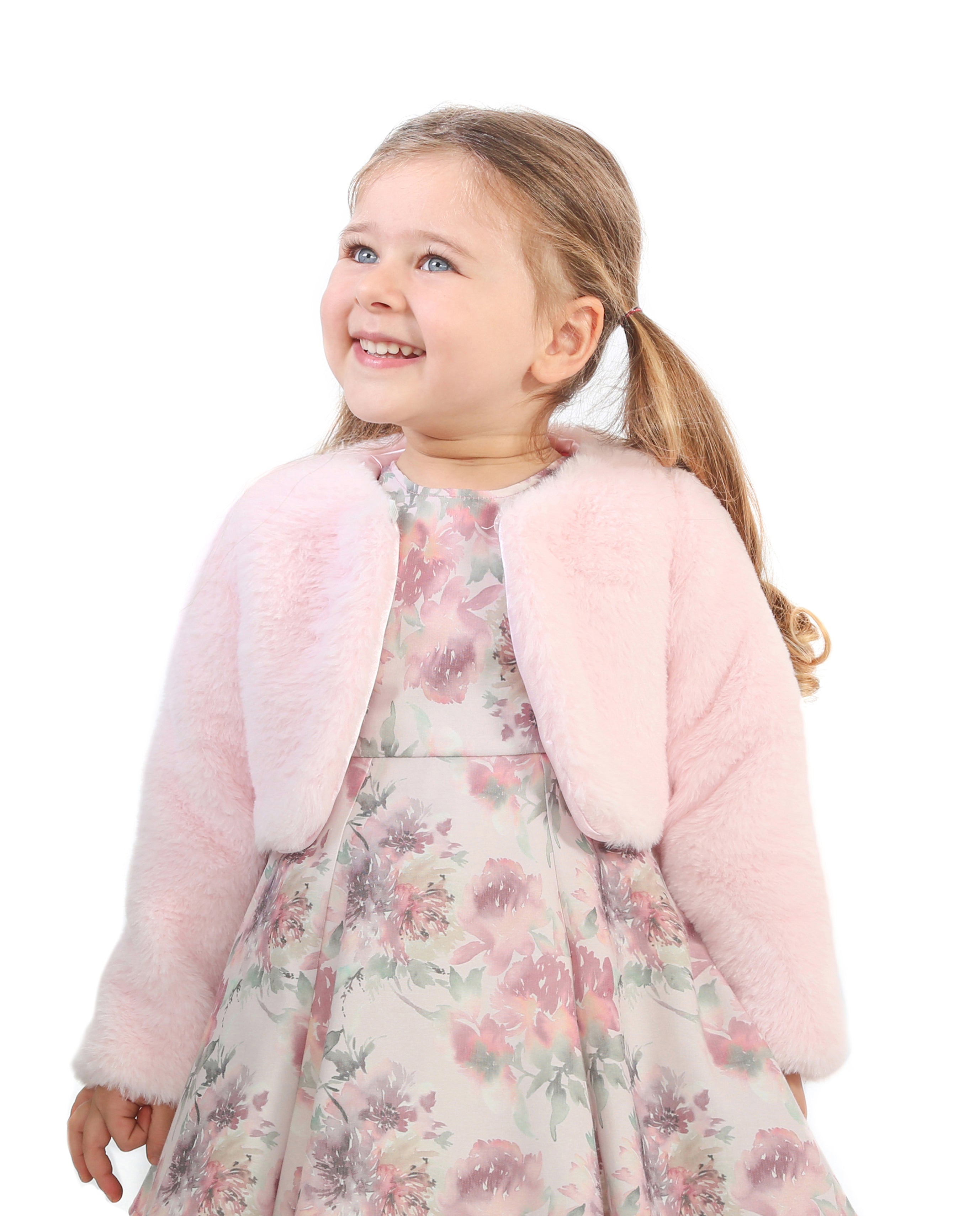 Girls' Bolero Cozy Faux Fur Jacket Shrug