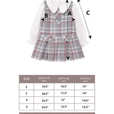 Toddler Girls' Long Sleeve Fashion Plaid Dress
