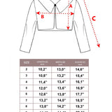 Girls Faux Fur Bolero Oversized Collar Jacket