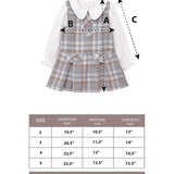 Toddler Girls' Long Sleeve Fashion Plaid Dress