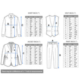Boys 5-Piece Slim Fit Textured Suit Set With Satin Lapels
