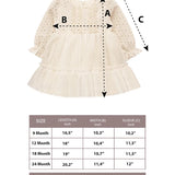 Baby Girl Long Sleeve Princess Dress with Headband