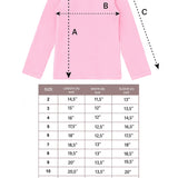 Girls' Basic Long Sleeve Turtleneck Cotton T-Shirt