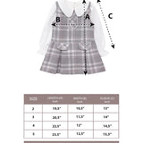 Toddler Girls' Long Sleeve Fashion Plaid Dress