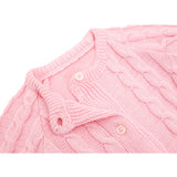 Baby Girls' Cable Knit Long Sleeve Cotton Cardigan