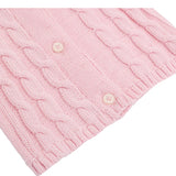 Baby Girls' Cable Knit Long Sleeve Cotton Cardigan