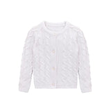Baby Girls' Cable Knit Long Sleeve Cotton Cardigan