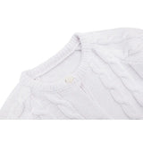 Baby Girls' Cable Knit Long Sleeve Cotton Cardigan