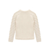 Baby Girls' Cable Knit Long Sleeve Cotton Cardigan