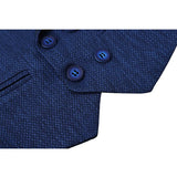 Boys 4-Piece Slim Fit Textured Suit Set