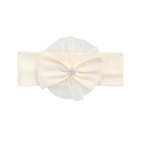 Lilax Baby Girls Newborn Embroidered Flower Dress with Matching Headband