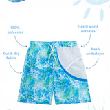 Lilax Boys Swim Trunks Toddler Boy Swim Shorts Bathing Suit Swimwear
