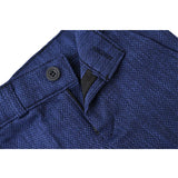 Boys 4-Piece Slim Fit Textured Suit Set