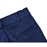 Boys 4-Piece Slim Fit Textured Suit Set