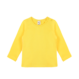 Baby Cotton Long Sleeve Basic Crewneck T-Shirt