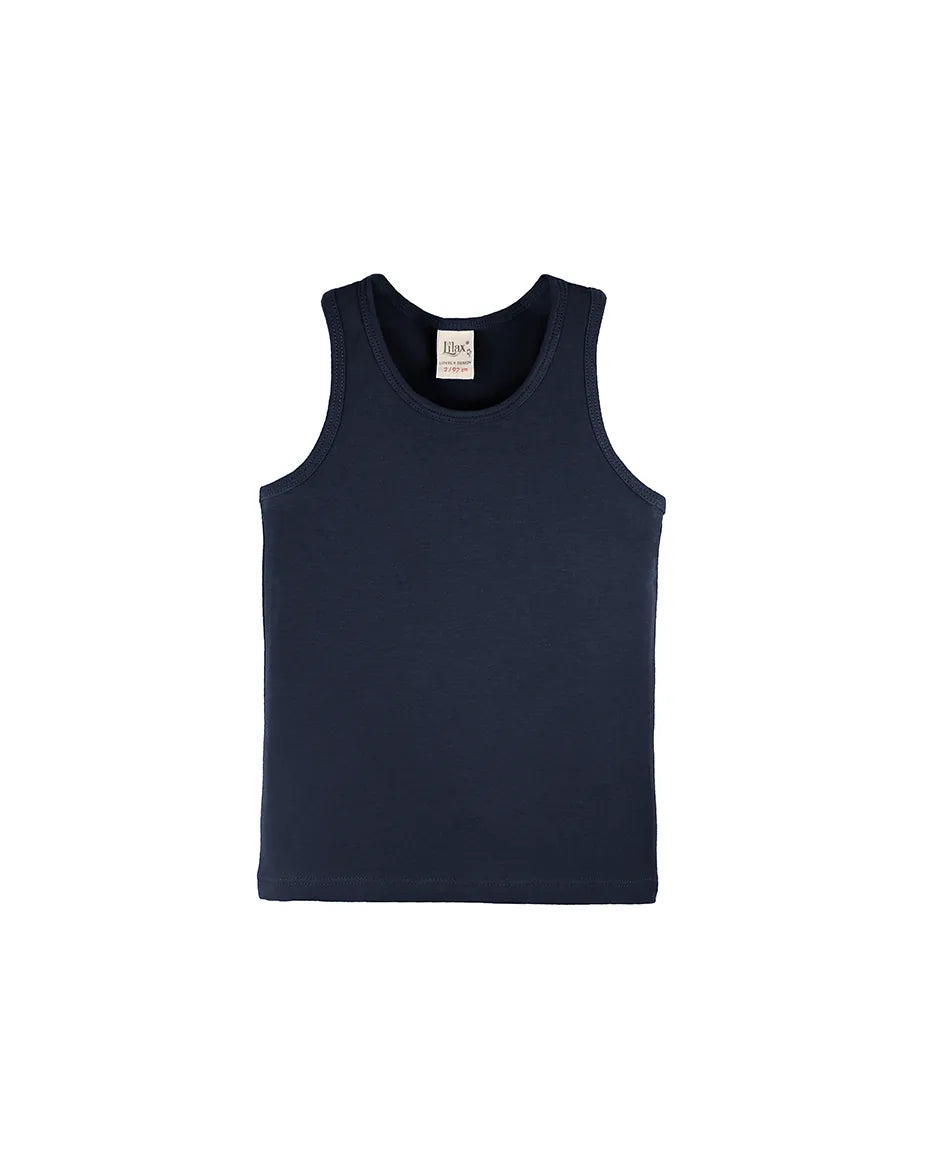 Little Girls Cotton Basic Racerback Tanktop