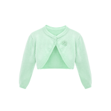 Baby Flower Detailed Buttoned Bolero Cardigan