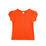Baby Girls' Basic T-Shirt Short Sleeve Crewneck Tee