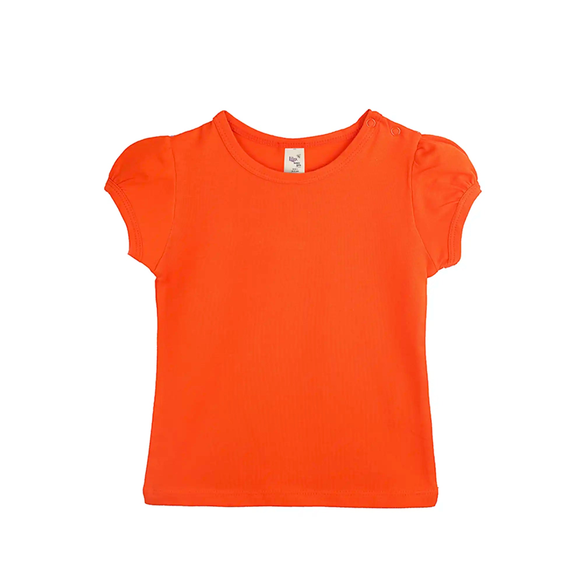 Baby Girls' Basic T-Shirt Short Sleeve Crewneck Tee